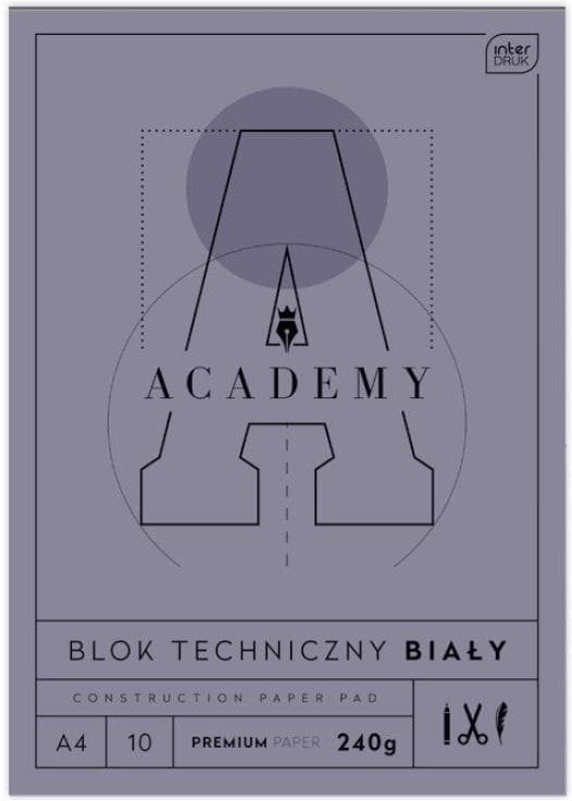 Teknisk blok A4/10K Academy (10 stk.)
