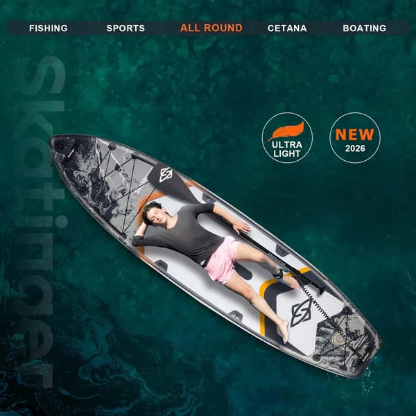 Skatinger Thor SUP-bräda grå 350x89x15 cm touring
