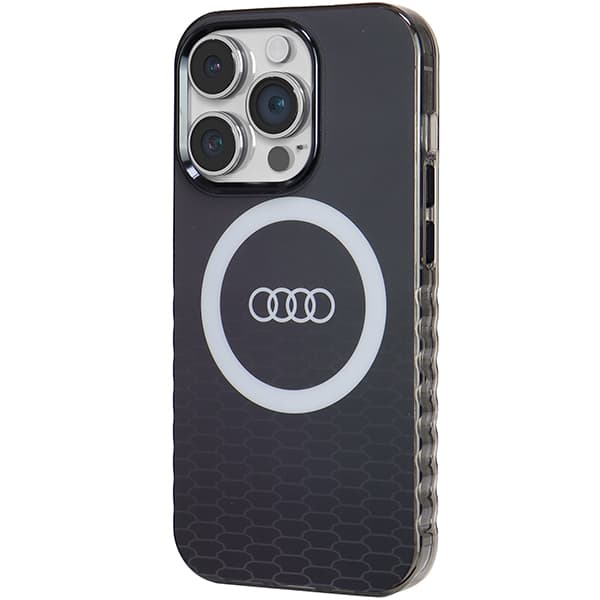 Audi IML MagSafe-etui med stort logo til iPhone 14 Pro, sort