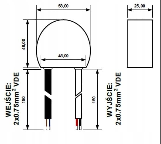 LED-STRØMFORSYNING 24V 30W 1,25A TIL IP67-BOKS
