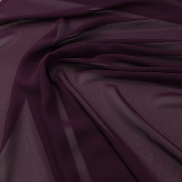 Chiffongmaterial, auberginefärg