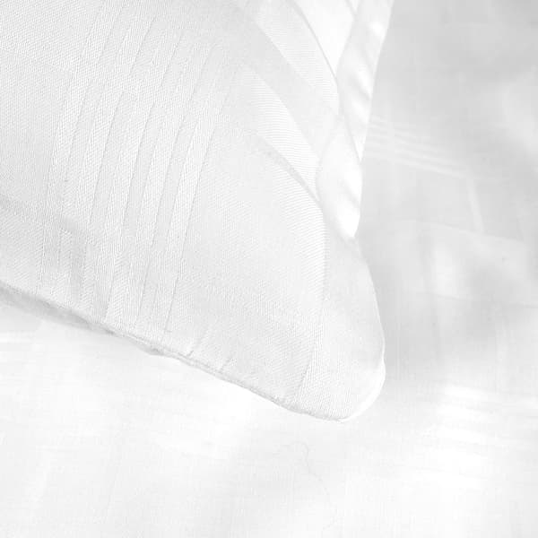 Bomullssängkläder 140x200 satin Marsela Premium - makosatin vit
