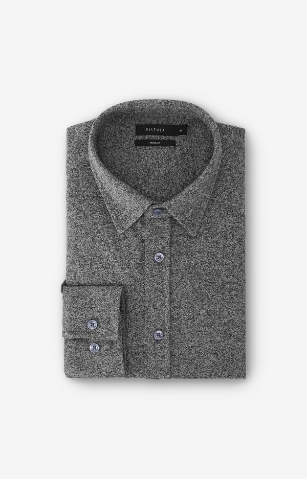 Strikskjorte i regular fit L