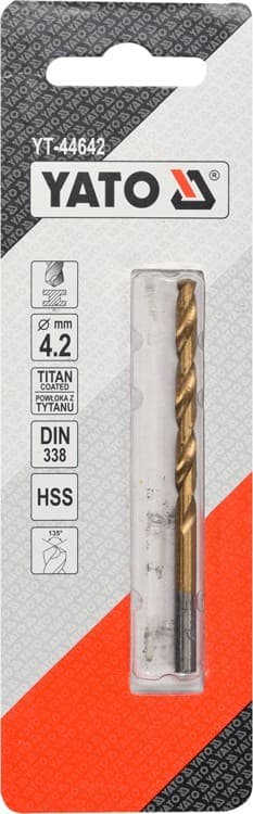 Metallipora HSS-TiN 4,2 MM YT-44642 yato