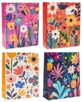 Gavepose 26x32x10cm Blomster MIX