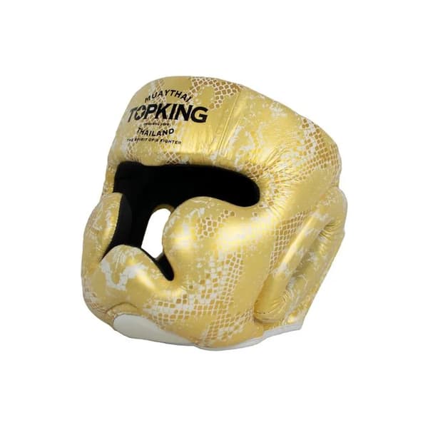 Top King Super Star Snake Boxningshjälm Vit M