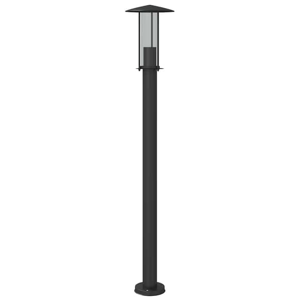 vidaXL Puutarhapylväsvalaisimet, 3 kpl, musta, 100 cm, teräs