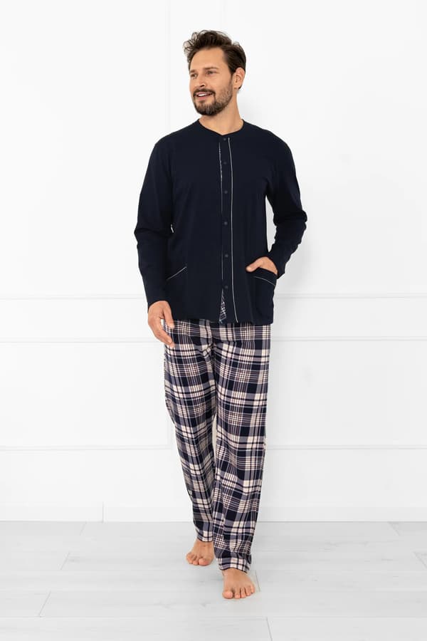 Herrpyjamas med lång ärm, långbyxor Sambor XXL