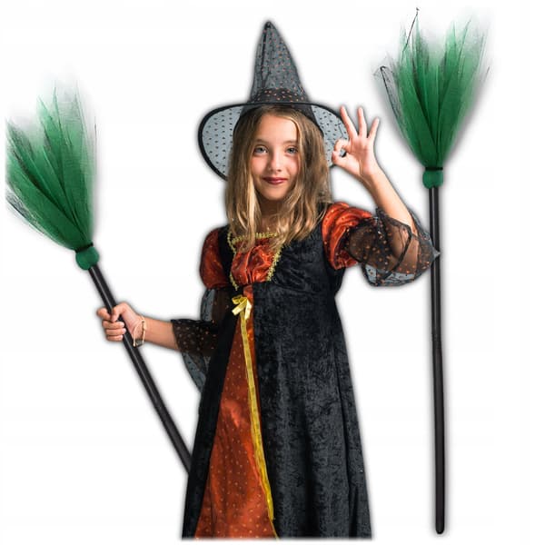 Heksekost Halloween-tilbehør 87 cm