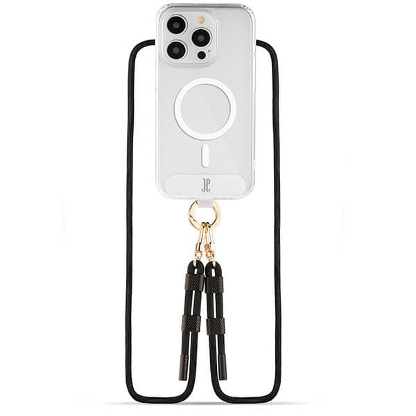 Just Elegance 2-i-1 MagSafe-etui til iPhone 15 Pro Max, gennemsigtig
