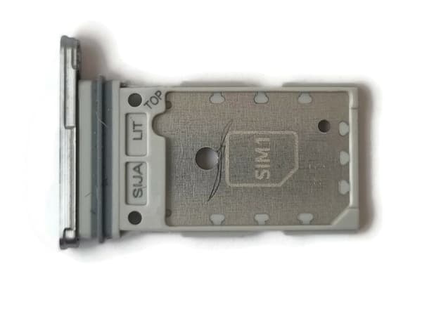 SIM-korthållare för Samsung Galaxy S22 / S22 Plus silver