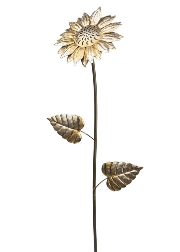 Dekorative metalblomster, sæt med 3