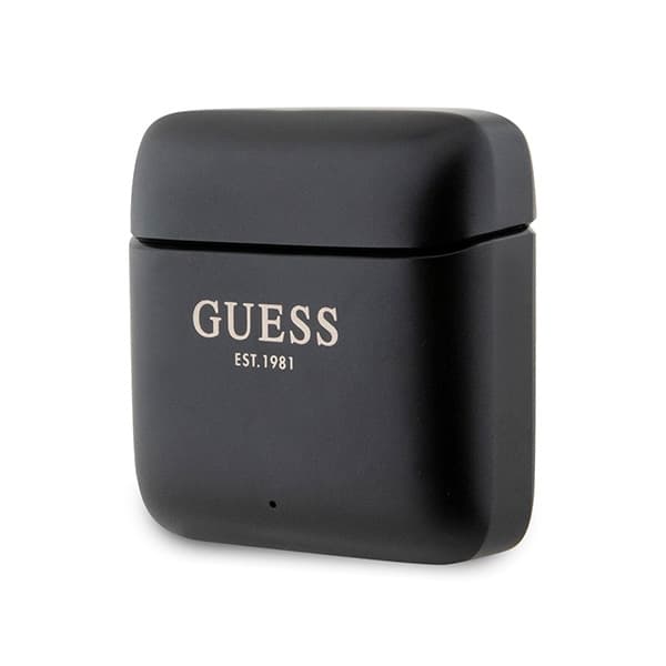 Guess Bluetooth-hovedtelefoner GUTWSSU20ALEGKTWS + dockingstation sort/sort Trykt logo