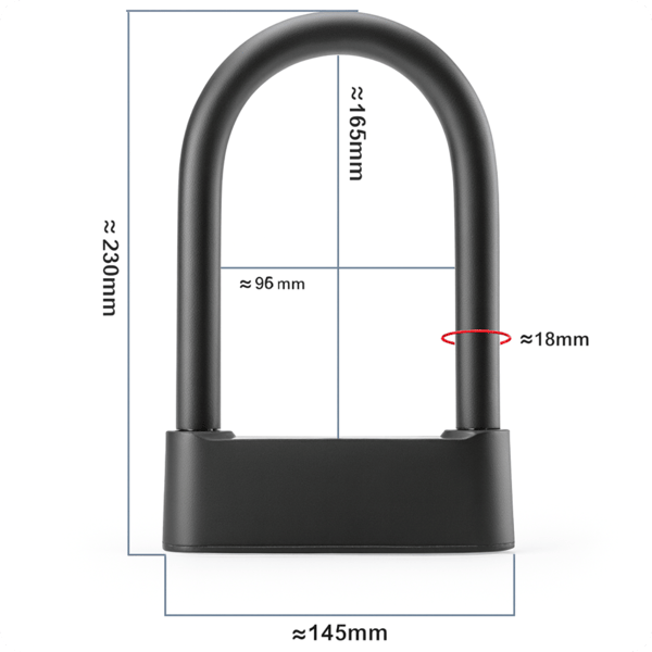 P5 TTLock-riippulukko