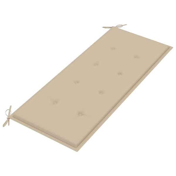 vidaXL Trädgårdsbänk med dyna 120 cm bambu