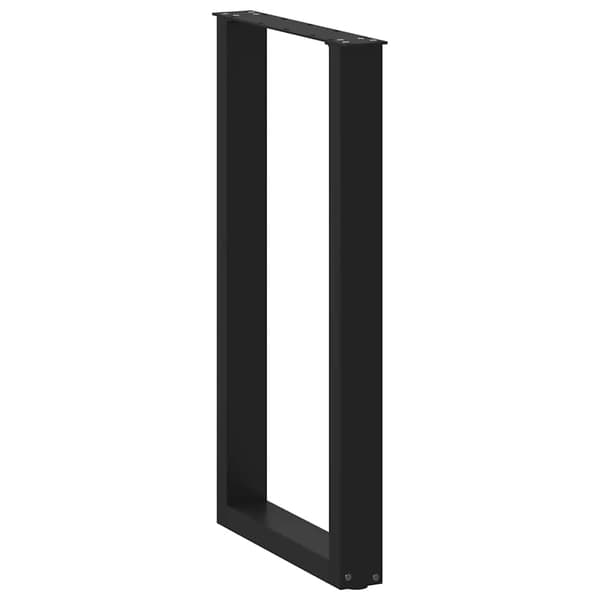 vidaXL sofabordben, 2 stk., sort, 50x(90-91) cm, stål