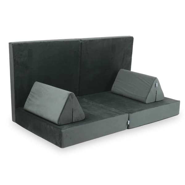 Montessori Comfort sammet grafit leksoffa