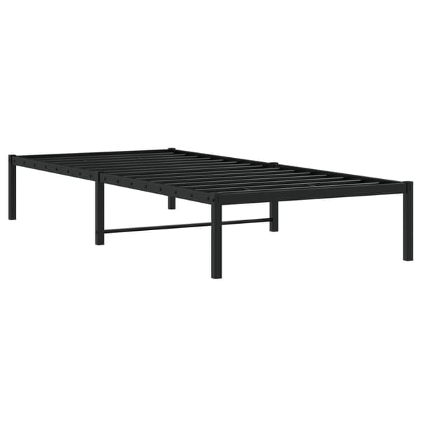 vidaXL metalsengestel sort 90x200 cm