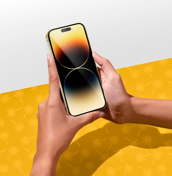 9D Flexi Palm Keramisk Glas til iPhone 14 Pro Max
