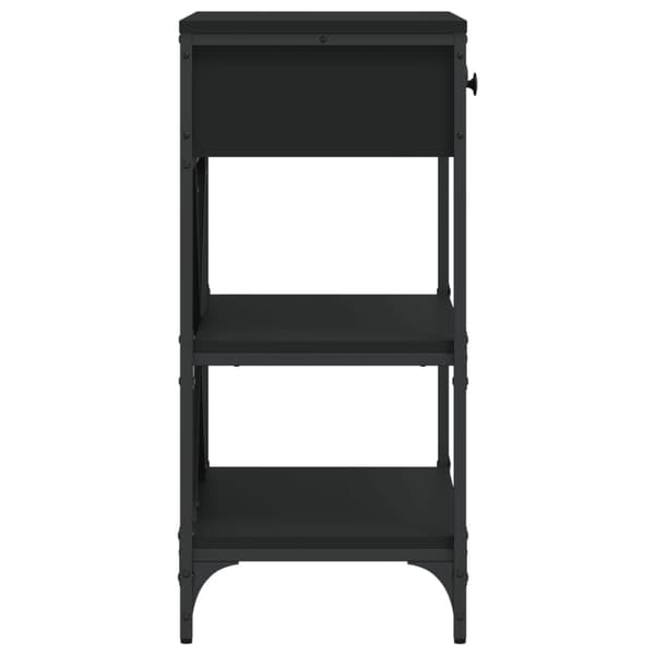 vidaXL konsolbord sort 75x34,5x75 cm