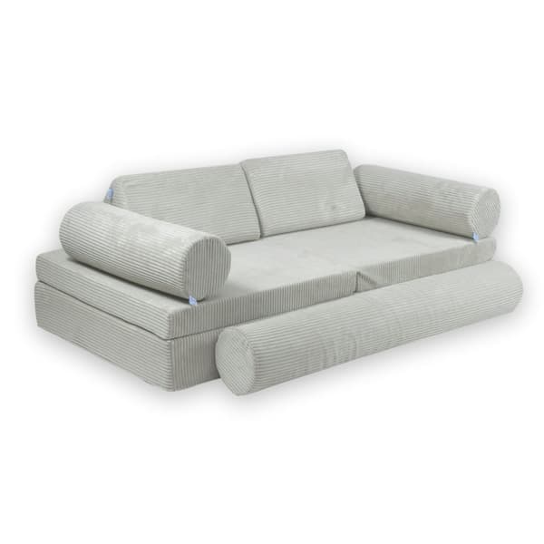 Montessori Premium Corduroy Grå Leksoffa