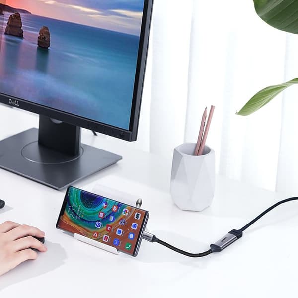 USB-C till HDMI 2.0 4K 60Hz Thunderbolt 3-adapter grå