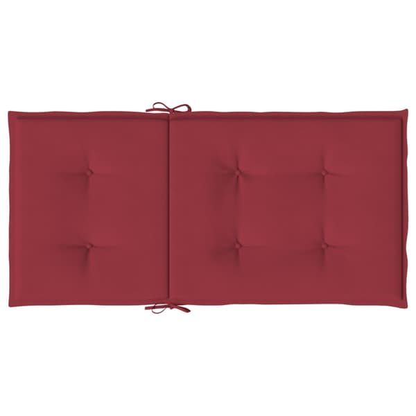 vidaXL Trädgårdsdynor, set om 2, vinfärgade, 100x50x3 cm