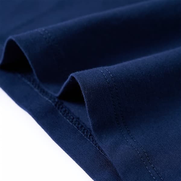Børne langærmet T-shirt, marineblå, 104
