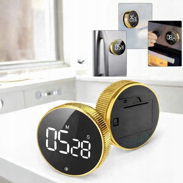 Magnetisk kökstimer, koktimer, LED-display