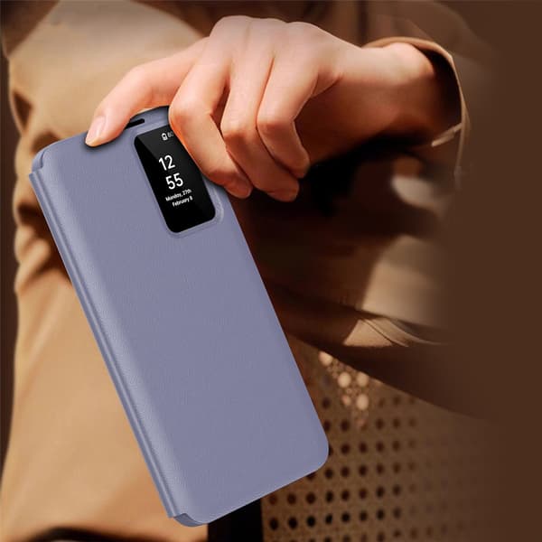 Samsung Galaxy A37 5G Smart View Plånboksfodral, Lila