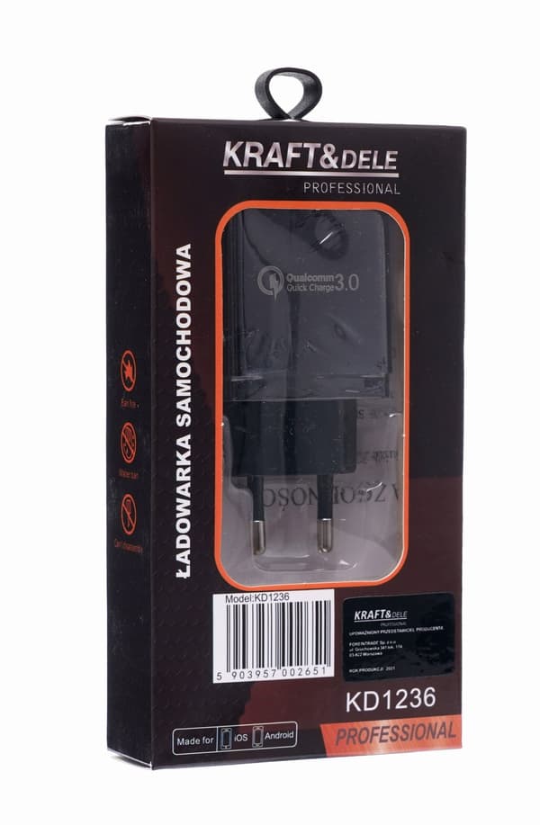 Quick Charge 3.0 vægoplader KD1236