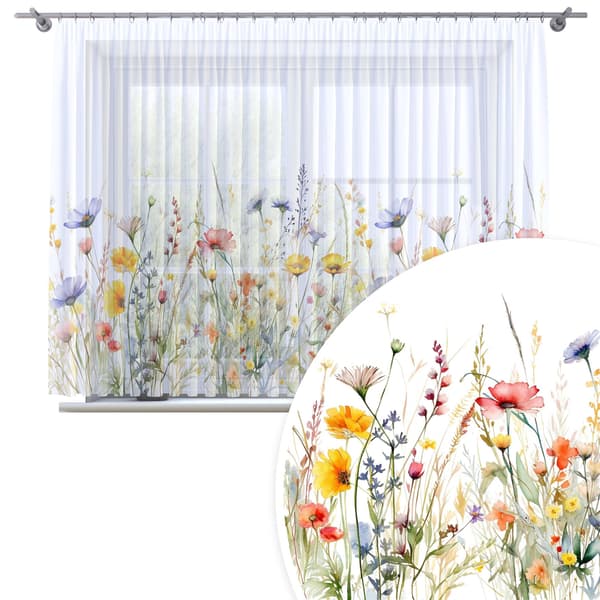 Gardin på tape print 381