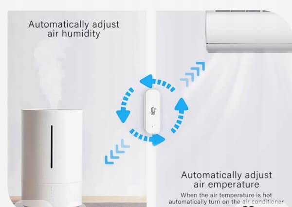 ZIGBEE TUYA SMART ZTH01 TEMPERATUR- OCH FUKTIGHETSSENSOR, gateway krävs