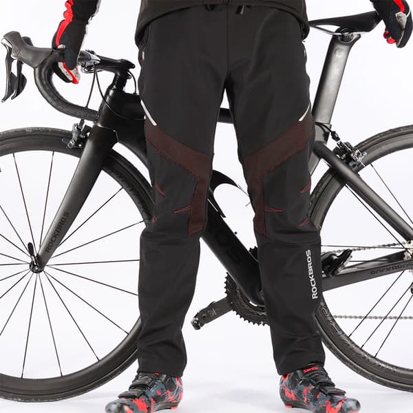 Termocykelbukser, vand- og vindbeskyttelse, størrelse S, sort