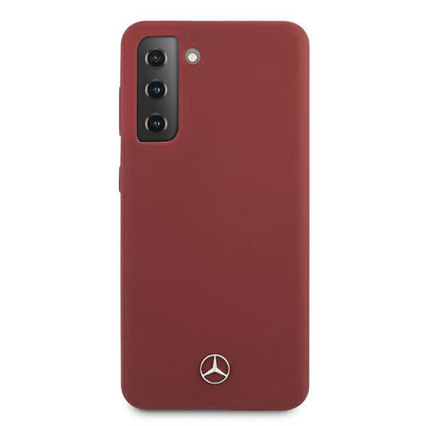 Mercedes Silikone Line Etui til Galaxy S21+, Rød