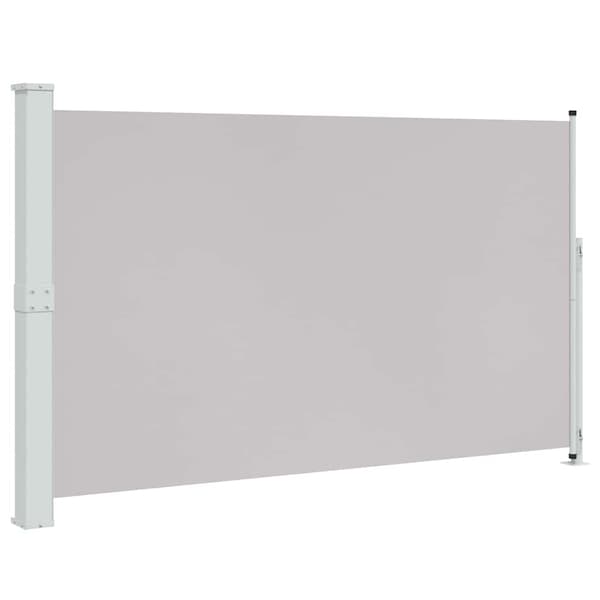 vidaXL Utfällbar sidomarkis för uteplats 180x300 cm grå