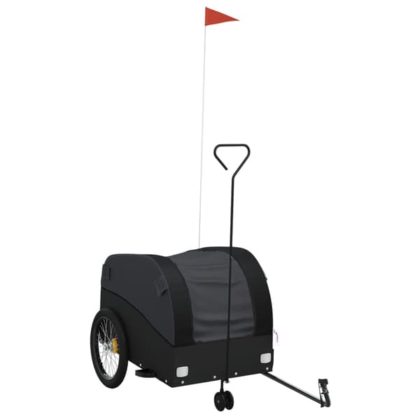 vidaXL cykelanhænger, sort, 45 kg, jern