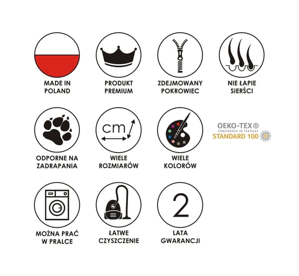 CEZAR soffa brun S - 70cm x 60cm