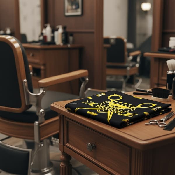 Barberkappe til en stor frisørsalon