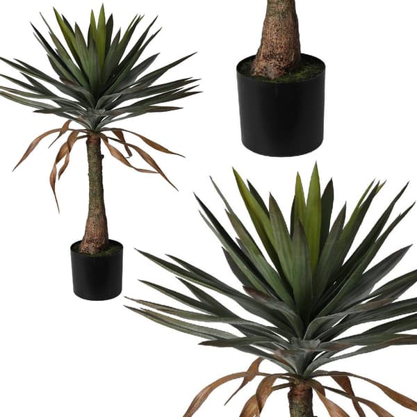 Kunstigt Yucca-træ i potte - 90
