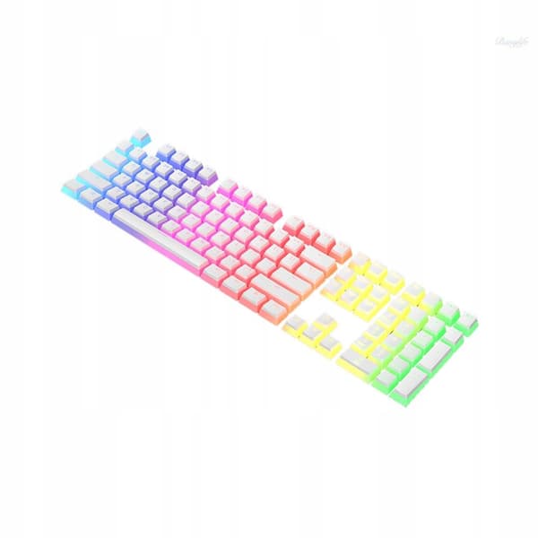 Taster PBT Pudding White-taster til mekaniske tastaturer i profil
