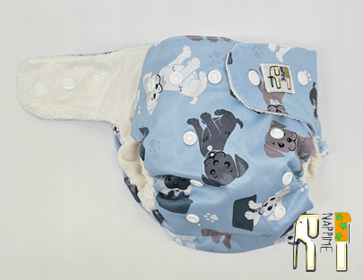 Blue Dogs bambuiset kestovaipat (NappiMe)