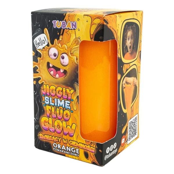 Jiggly Slime Fluo Glow Orange