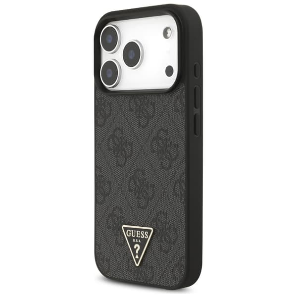 Guess 4G Strap Triangle Logo MagSafe -kotelo iPhone 17 Prolle, musta