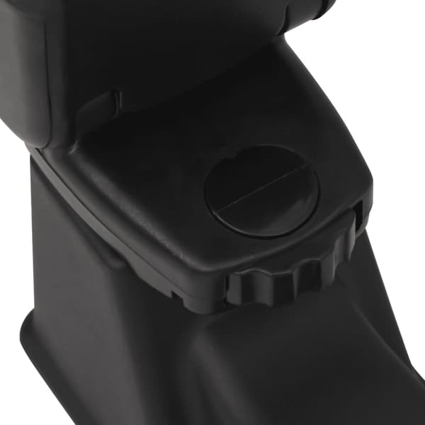 vidaXL bilarmlæn, sort, 12x29x(32-46) cm, ABS