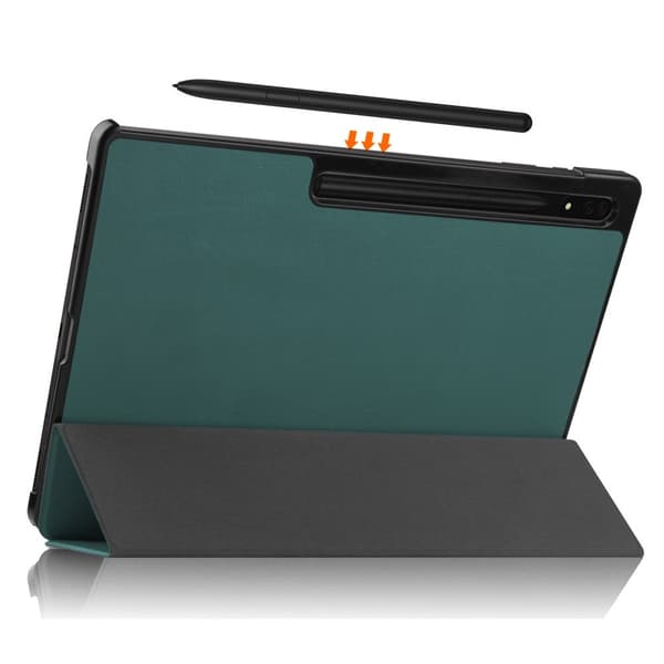 Etui til Samsung Galaxy Tab S9 Ultra, Smartcase, grøn