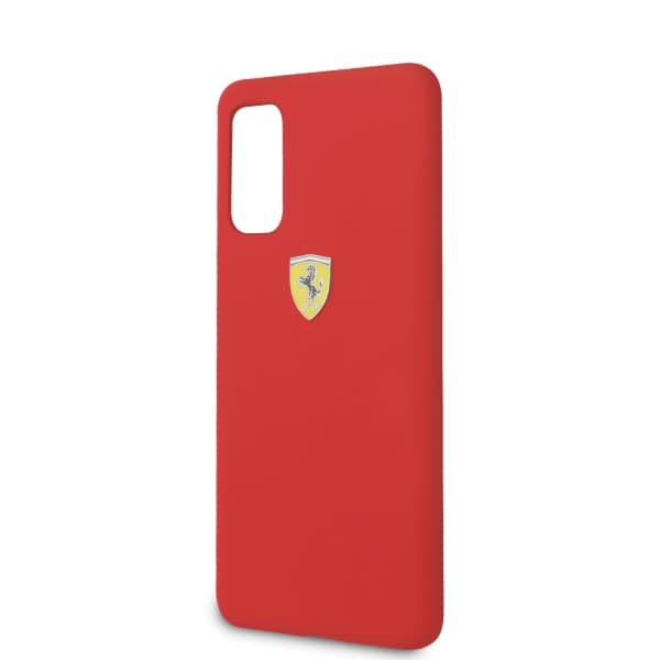Ferrari Hardcase -silikonikotelo Galaxy S20:lle, punainen