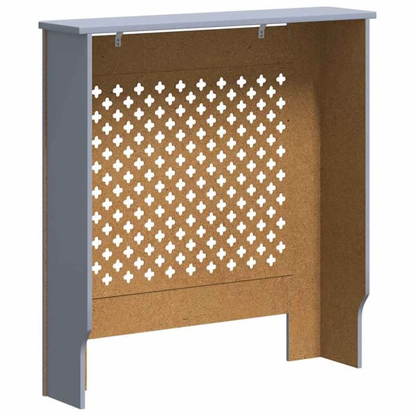 vidaXL Radiatorskydd, MDF, Grå, 78 cm