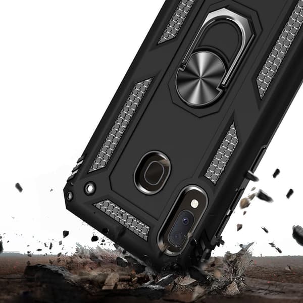 Pansarskal för Samsung Galaxy A20E, Nox Case Ring, svart