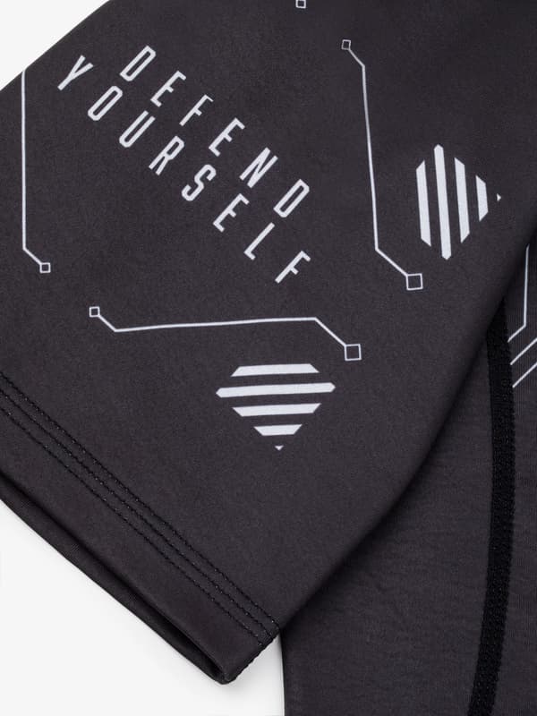 MANTO Rashguard Lyhythihainen SHIELD Musta L